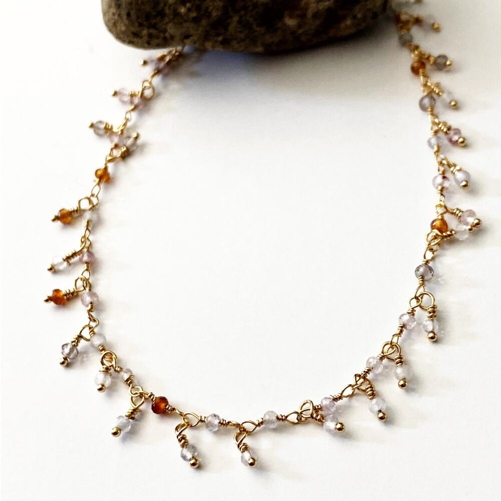 NEW FP x Luna Norte Mixed Stone Anklet Set